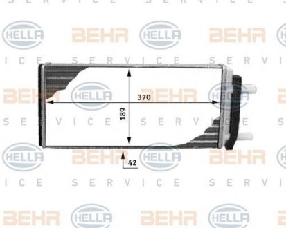 Радиатор отопителя BEHR 8FH351312481 (фото 1)