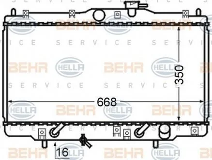 Радіатор HONDA ACCORD V 1.8 2.2 93-00 BEHR 8MK376724511
