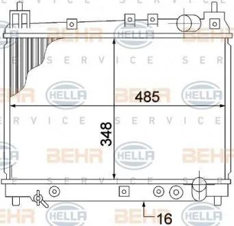 Радиатор TOYOTA YARIS 1.3 99-05 BEHR 8MK376773471