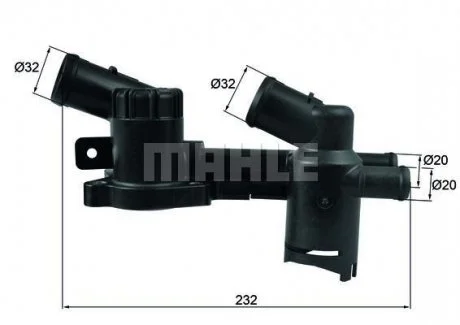 Термостат Audi/VW/Skoda/Seat 1.2TFSi (09>) 90C у корпусі BEHR TH52