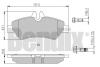 Колодки гальмові MERCEDES SPRINTER 06> 906 ЗАД 2-ДАТЧИКА Bendix 510518 (фото 1)