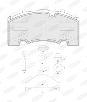 Колодки гальмівні BERAL BCV29264TK