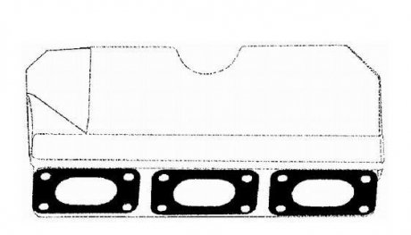 Прокладка коллектора двигателя металлическая BGA MG0585 (фото 1)