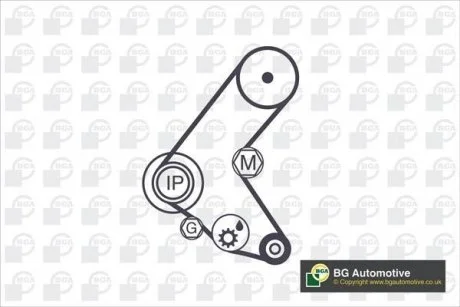 Комплект ремня ГPМ BGA TB9507K (фото 1)