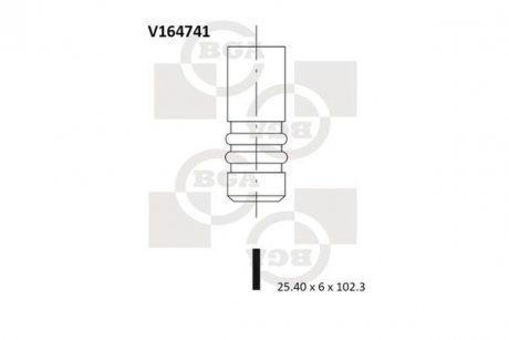 Клапан випускний BGA V164741