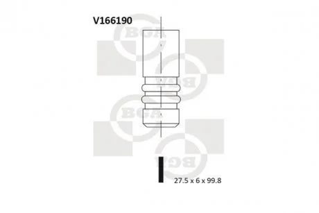 Клапан впускний BGA V166190