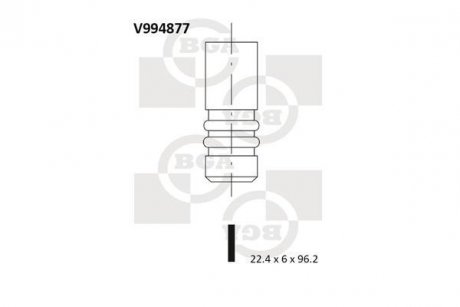 Клапан двигуна BGA V994877