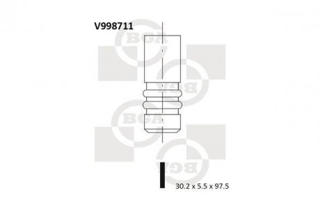 Клапан BGA V998711 (фото 1)