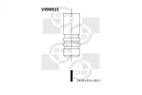 Клапан випускний BGA V998915