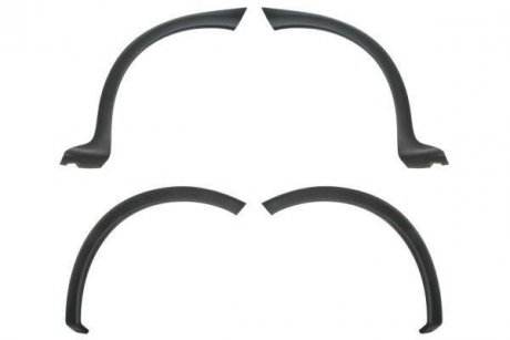 Накладка/молдинг на крилі задн/передн Лів/Прав (чорн, 1кпл = 4шт, BEZ NAKŁADKI PROGU) OPEL COMBO C, CORSA C 09.00-10.10 BLIC 5703085023370P