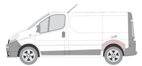 Ремкомплект підкрилку BLIC 6504036061559P