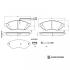 Колодки гальмівні (передні) Citroen Jumper/Fiat Ducato/Peugeot Boxer 06- (Brembo)/(з датчиком) BLUE PRINT ADBP420084 (фото 1)