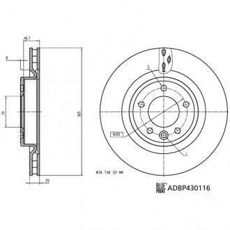 Автозапчастина BLUE PRINT ADBP430116