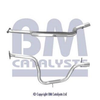 Вихлопна труба середн (довжина:1210мм) FORD GALAXY II, MONDEO IV, S-MAX 2.0D/2.2D 05.06-06.15 BM CATALYSTS BM50549