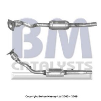 Каталізатор EURO 4 AUDI A3, TT, SKODA OCTAVIA I, VW BORA, BORA I, GOLF IV, NEW BEETLE 1.8 12.96-12.10 BM CATALYSTS BM90900H (фото 1)