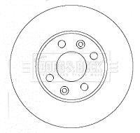 Тормозной диск BORG & BECK BBD4434