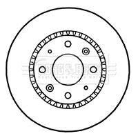 Гальмівний диск BORG & BECK BBD4656