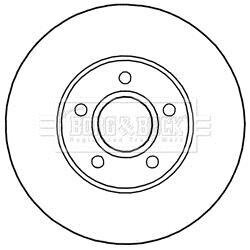 Тормозной диск BORG & BECK BBD5244