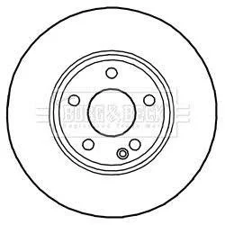 Тормозной диск BORG & BECK BBD5268