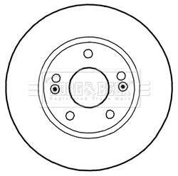 Тормозной диск BORG & BECK BBD5270