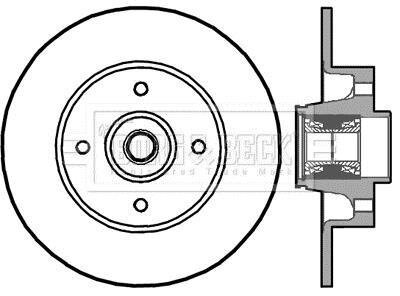 Тормозной диск BORG & BECK BBD5896S