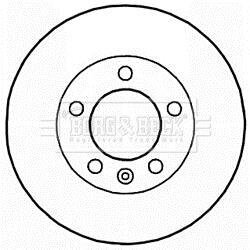Тормозной диск BORG & BECK BBD5941S