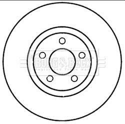 Тормозные диски BORG & BECK BBD5980S