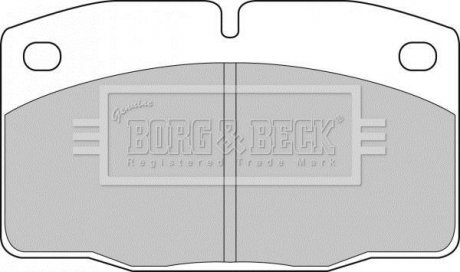 Комплект гальмівних колодок, дискове гальмо BORG & BECK BBP1117