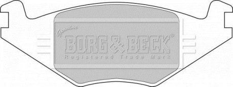 Комплект тормозных колодок, дисковый тормоз BORG & BECK BBP1415 (фото 1)