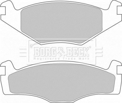 Комплект гальмівних колодок, дискове гальмо BORG & BECK BBP1420