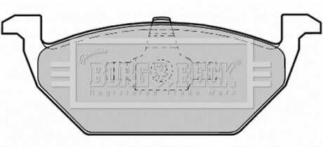 Комплект тормозных колодок, дисковый тормоз BORG & BECK BBP1619