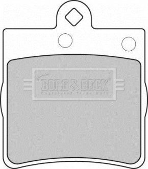 Комплект гальмівних колодок, дискове гальмо BORG & BECK BBP1669 (фото 1)
