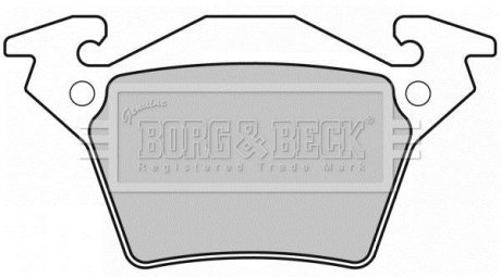 Комплект гальмівних колодок, дискове гальмо BORG & BECK BBP1670