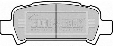 Комплект тормозных колодок, дисковый тормоз BORG & BECK BBP1705 (фото 1)