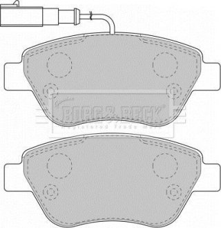 Комплект гальмівних колодок, дискове гальмо BORG & BECK BBP1716 (фото 1)