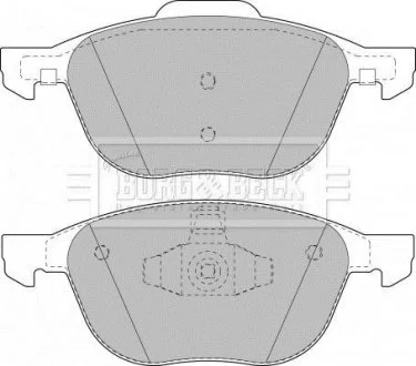 Гальмівні колодки, дискове гальмо (набір) BORG & BECK BBP1864