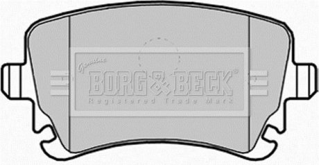 Комплект гальмівних колодок BORG & BECK BBP1930