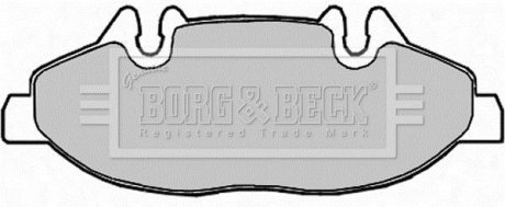 Комплект тормозных колодок, дисковый тормоз BORG & BECK BBP1949