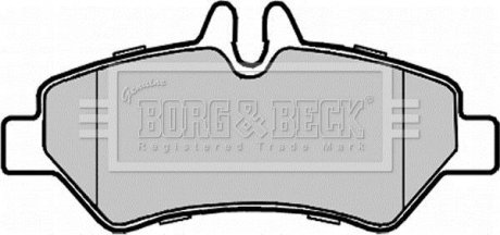 Комплект гальмівних колодок BORG & BECK BBP1975 (фото 1)