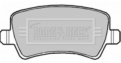 Комплект тормозных колодок BORG & BECK BBP1982