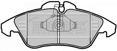 Комплект гальмівних колодок BORG & BECK BBP2071