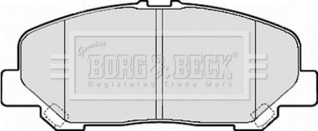 Комплект гальмівних колодок BORG & BECK BBP2082