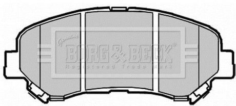 Комплект тормозных колодок BORG & BECK BBP2084 (фото 1)