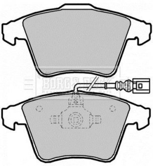 Комплект тормозных колодок, дисковый тормоз BORG & BECK BBP2144 (фото 1)