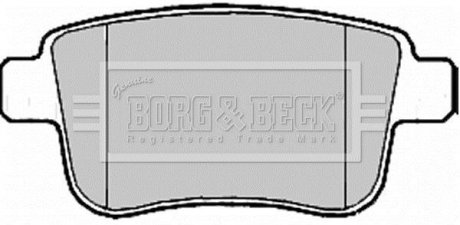 Комплект гальмівних колодок BORG & BECK BBP2185 (фото 1)