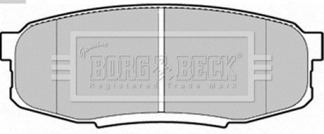 Комплект гальмівних колодок BORG & BECK BBP2244
