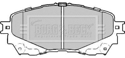 Комплект тормозных колодок BORG & BECK BBP2411