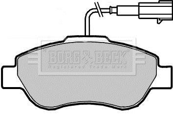 Комплект гальмівних колодок BORG & BECK BBP2416 (фото 1)