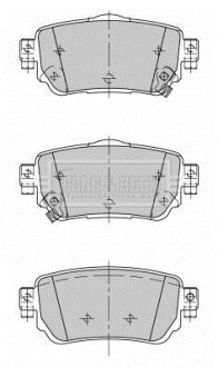 Комплект тормозных колодок BORG & BECK BBP2498