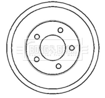Тормозной барабан BORG & BECK BBR7117